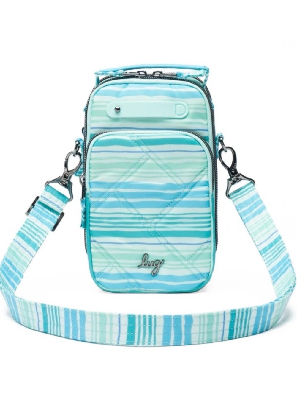 Lug Skeeter Mini Bridge Lovestripe Aqua Crossbody NWT